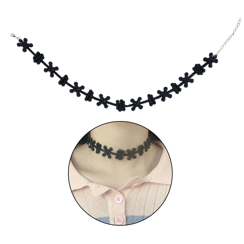 Spooky Blood Drop Gothic Pendant Necklace