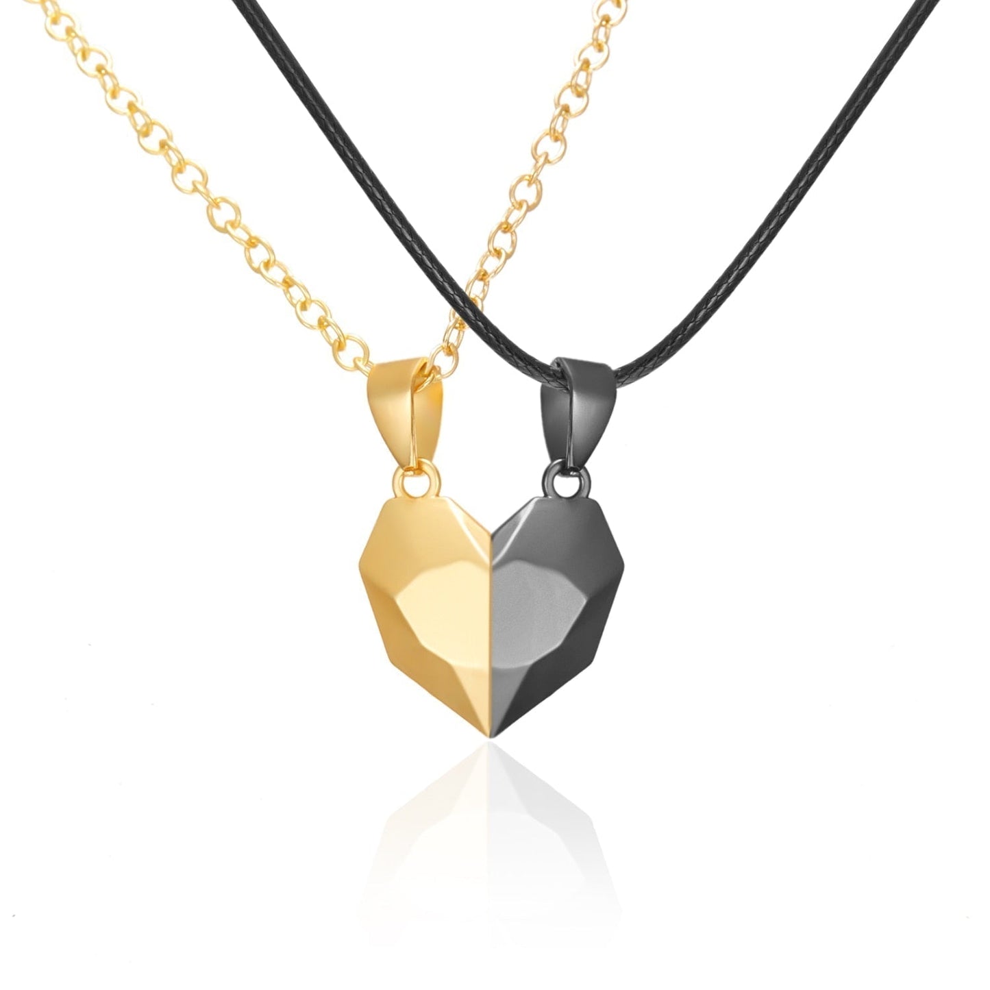 Romantic Magnet Lovers Heart Necklace - Befez