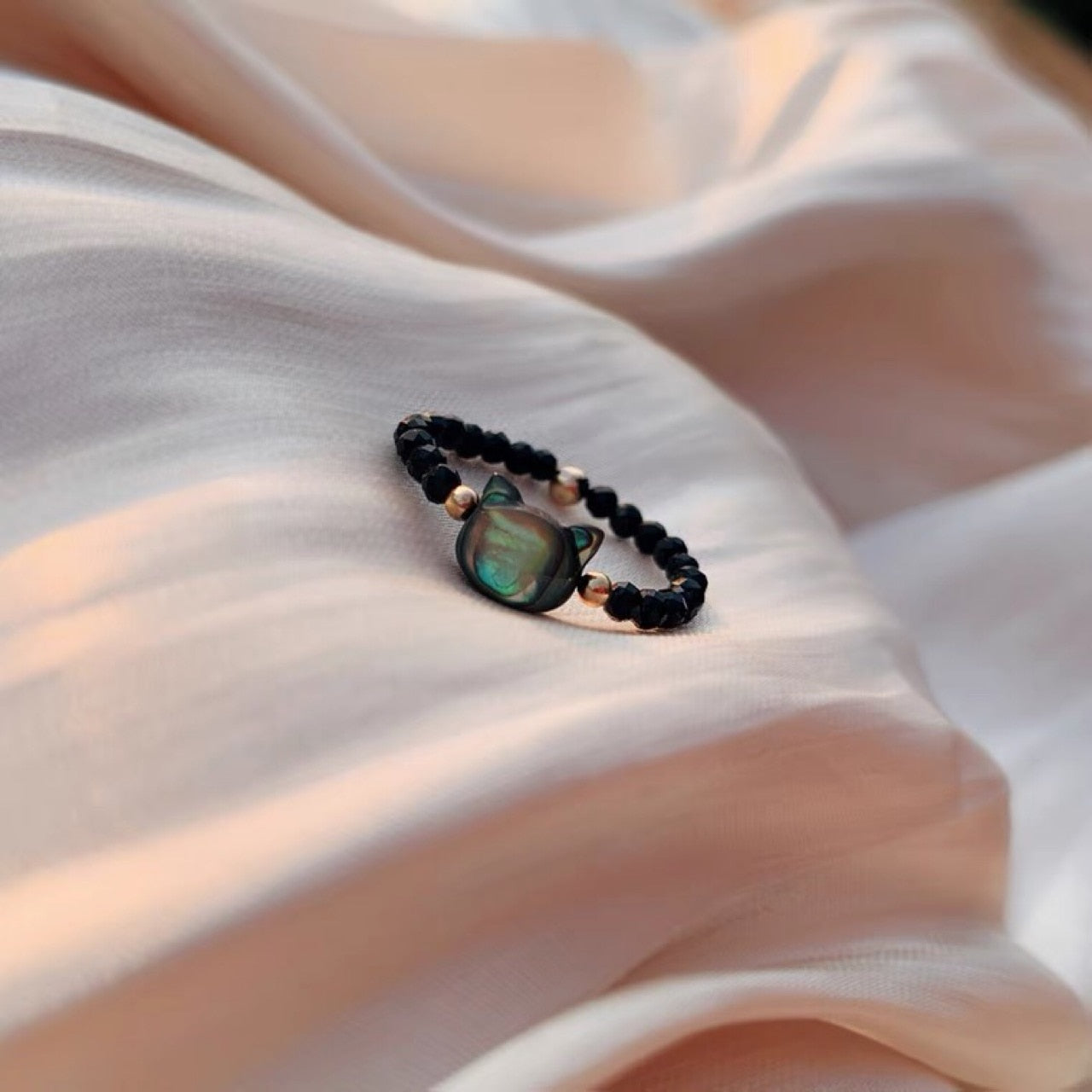 Lucky Charm Gold Cat Ring
