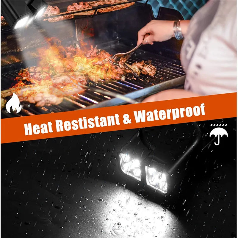 Bright LED Grill Light | 360° Adjustable | Heatproof & Waterproof