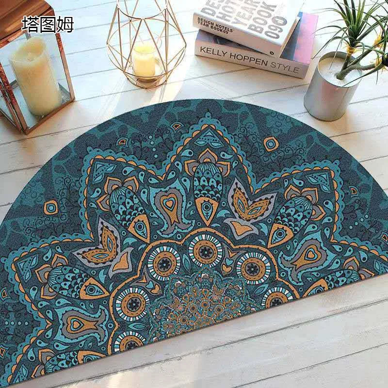 Befez | Rustic Anti-Slip Half Circle Door Mat