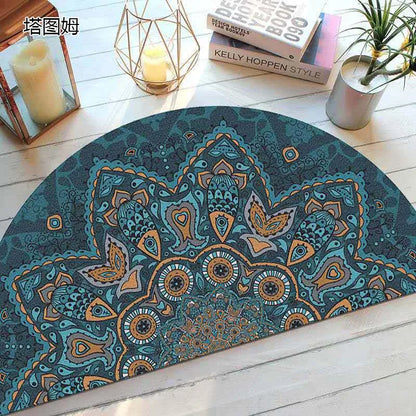 Befez | Rustic Anti-Slip Half Circle Door Mat