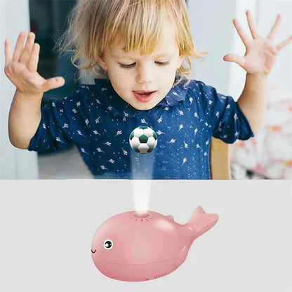Colorful Whale Bath Toy with Floating Ball