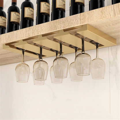 Space Saving Under Sink Glass Shelf Rack