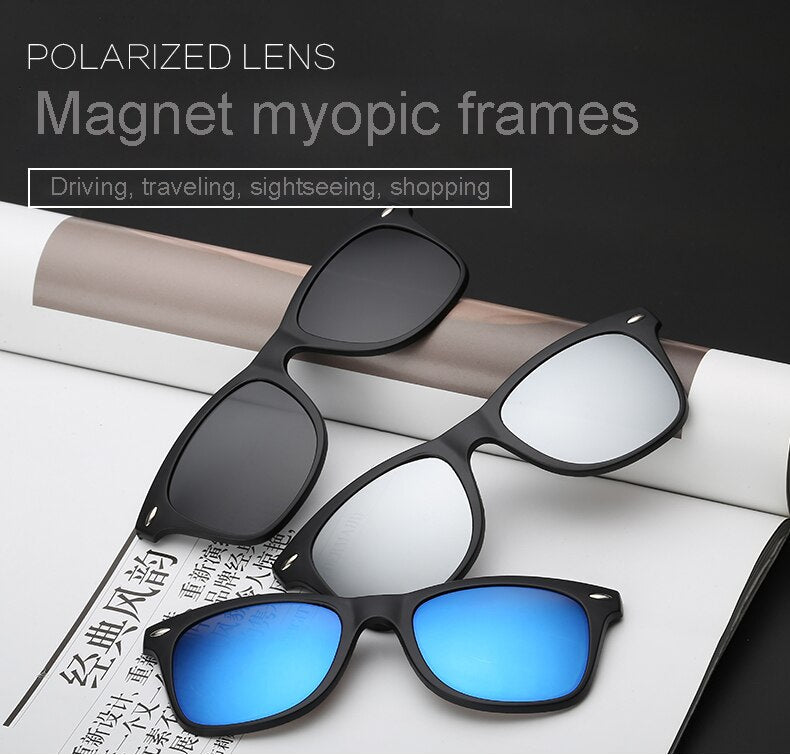 Premium Polarized Sunglasses with Magnetic Lenses