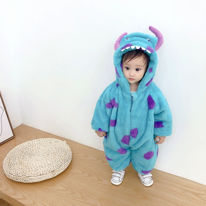 Adorable Plush Animal Onesie Costume for Babies