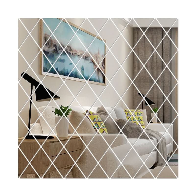 Stylish 3D Wall Mirror Triangle