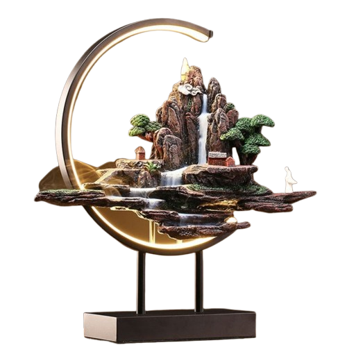 Fragrant Incense Lamp with Scenic Landscape