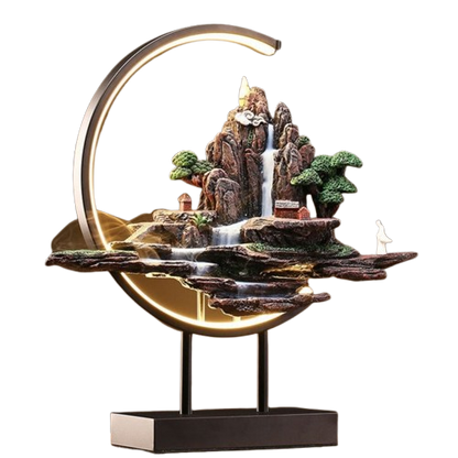 Fragrant Incense Lamp with Scenic Landscape