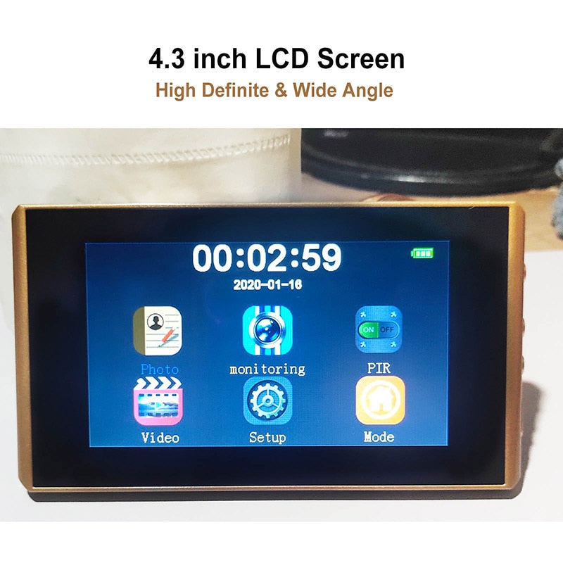Wireless Motion Sensor Door Viewer Camera
