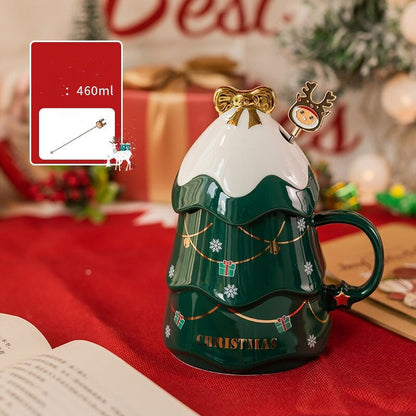 Colorful 3D Holiday Christmas Tree Coffee Mug
