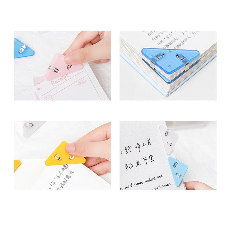 Colorful Page Triangle Bookmark Clip