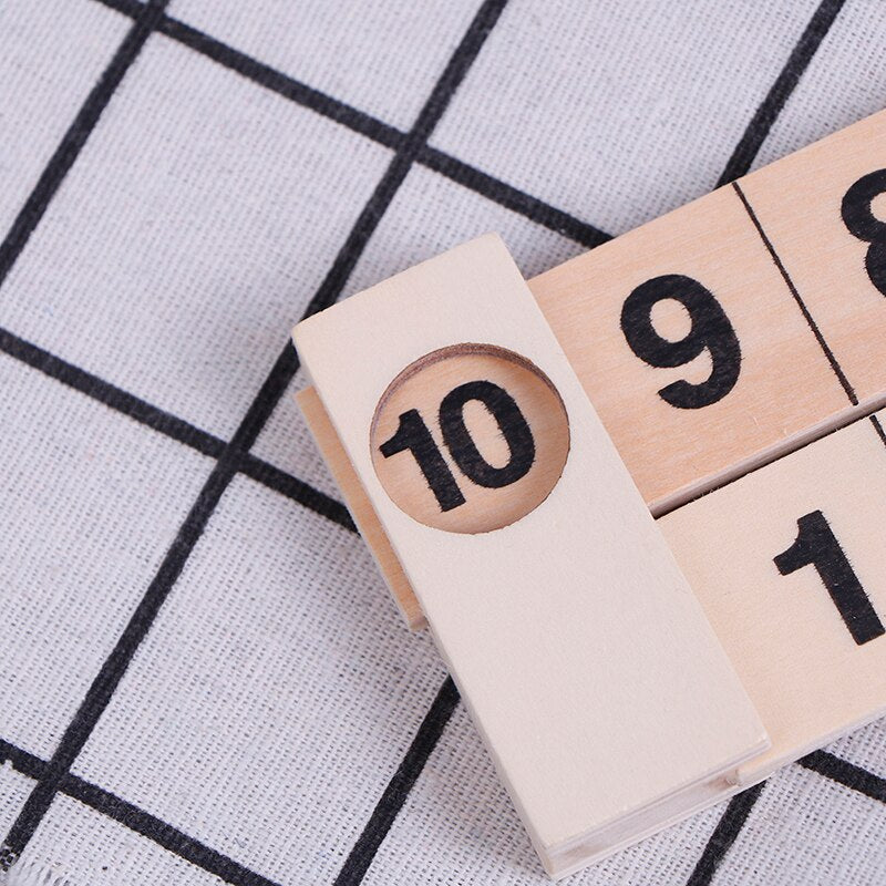 Fun Interactive Wooden Math Puzzle Toy
