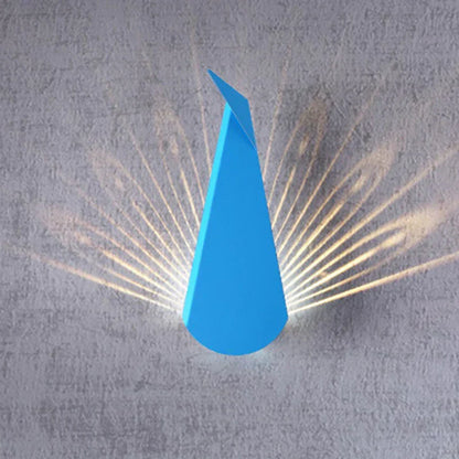 Stylish LED Accent Wall Light Peacock Design