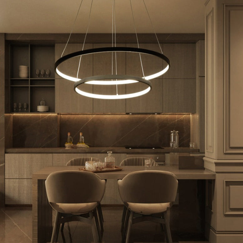Circle Crystal Pendant Light
