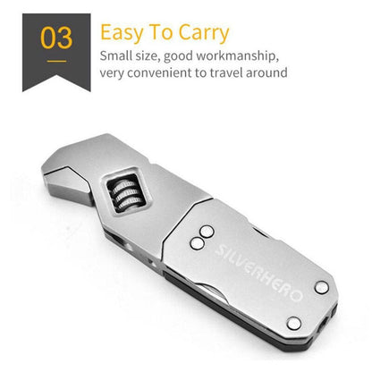 Premium Folding Stainless Steel Tool Kit Set