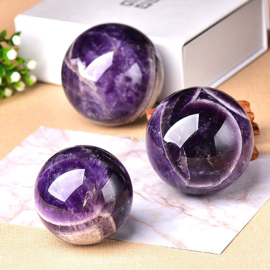 Purple Glass Globe Lamp - Befez