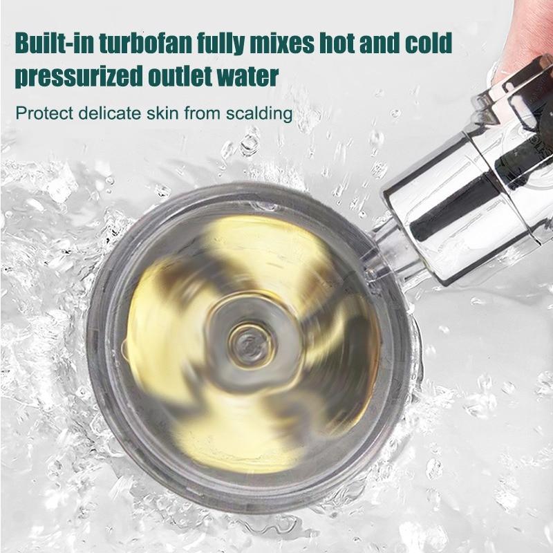 Eco Friendly 360° Rotating Power Shower Head