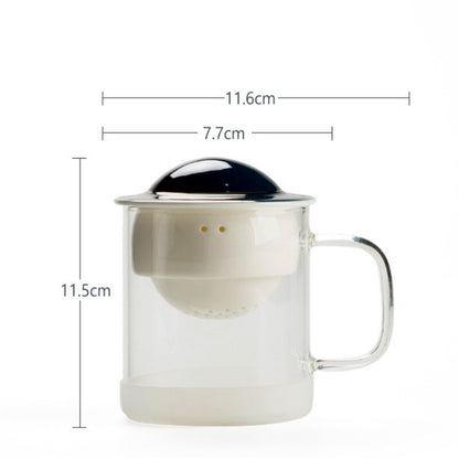 Astronomic Planet Pattern Ceramic Teapot