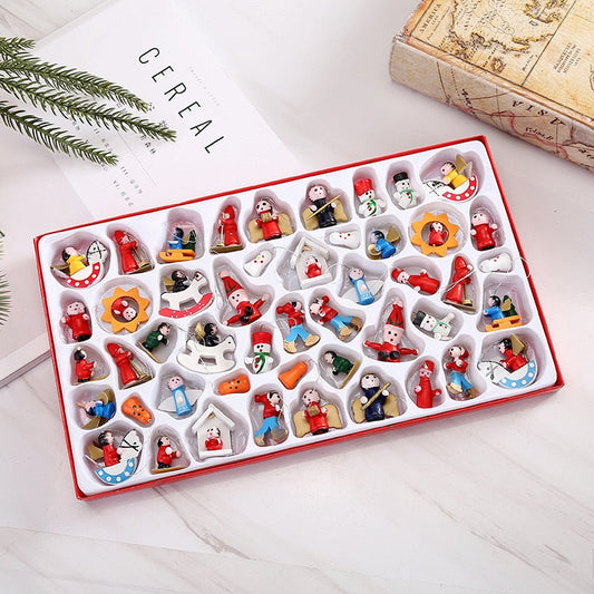 Christmas Tree Wooden Figure Decor Set - Befez