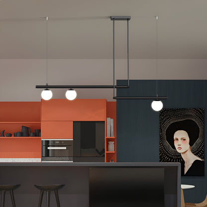 Modern Glass Linear Pendant Light