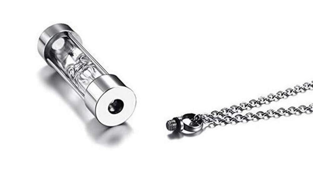 Timeless Sand Timer Glass Pendant