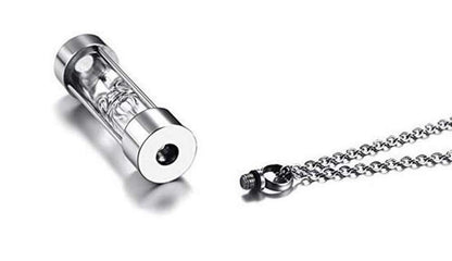 Timeless Sand Timer Glass Pendant
