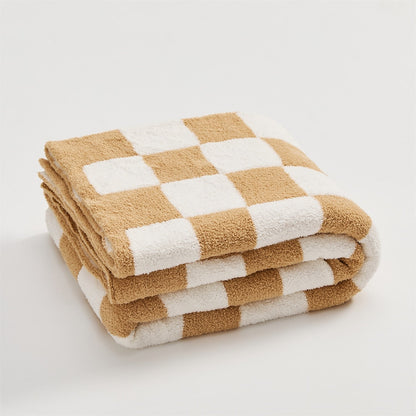 Vibrant Plaid Throw Blanket