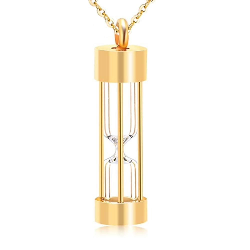 Timeless Sand Timer Glass Pendant