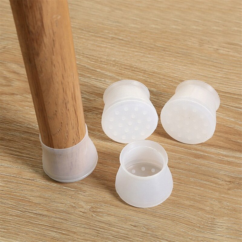 Non-Slip Soft Silicone Chair Leg Protectors Set