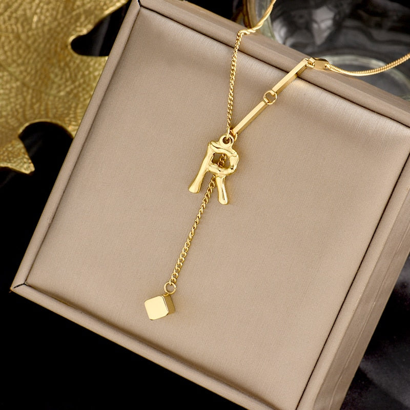 Personalized Initials Heart Necklace