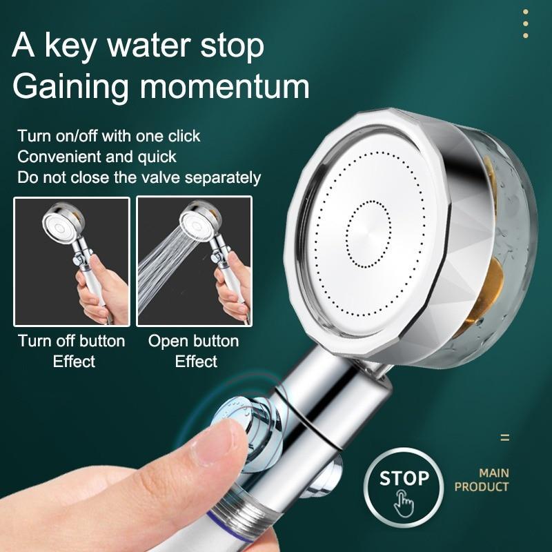 Eco Friendly 360° Rotating Power Shower Head