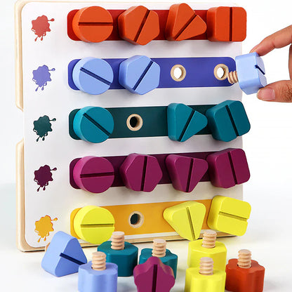 Colorful Kids Screw Board Toy - Befez