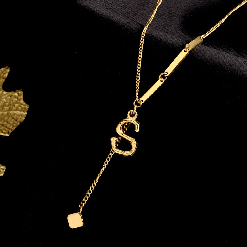 Personalized Initials Heart Necklace