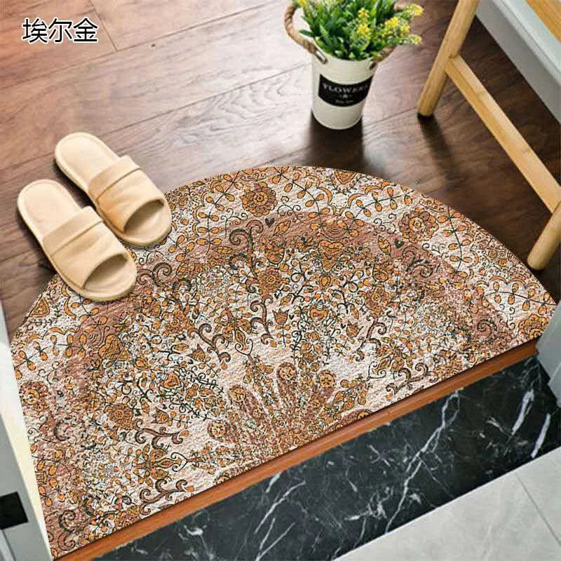 Befez | Rustic Anti-Slip Half Circle Door Mat