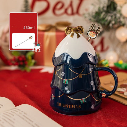 Colorful 3D Holiday Christmas Tree Coffee Mug