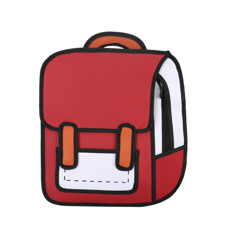 Fun 2D Graphic Unisex School Backpack
