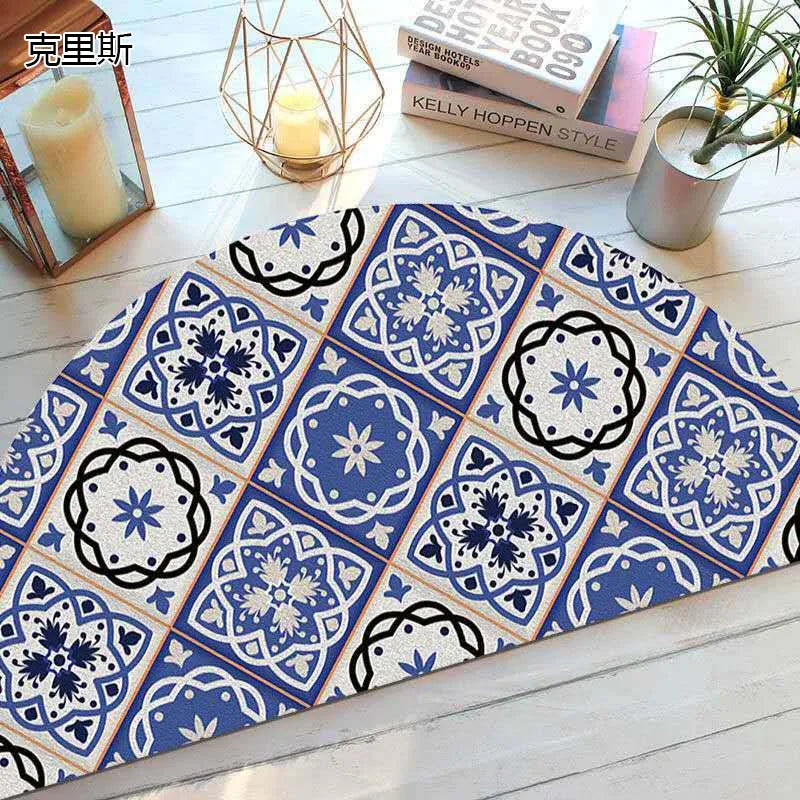 Befez | Rustic Anti-Slip Half Circle Door Mat