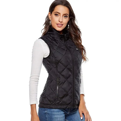 Warm Women's Heated Vest with USB Charging