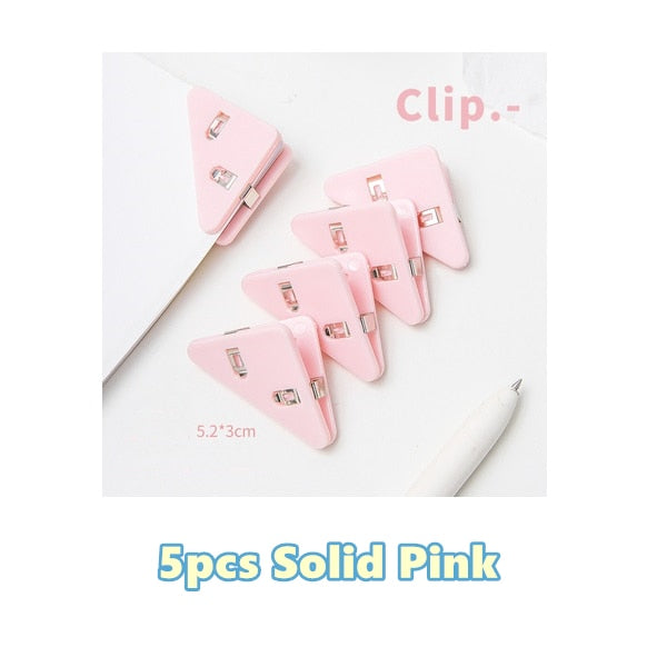 Colorful Page Triangle Bookmark Clip