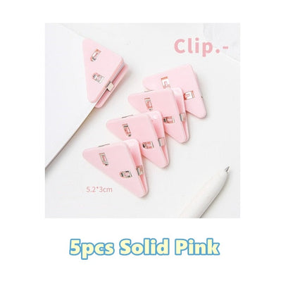 Colorful Page Triangle Bookmark Clip