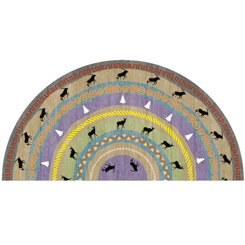 Befez | Rustic Anti-Slip Half Circle Door Mat