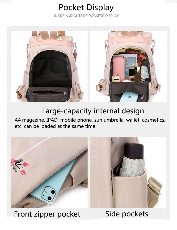 Secure Big College Oxford Backpack