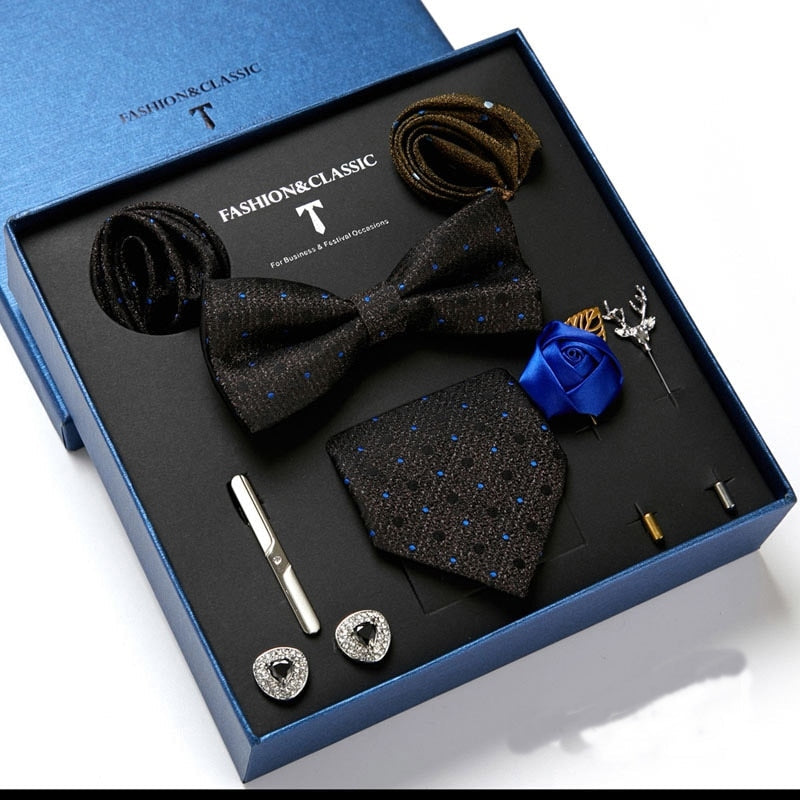 Premium Men's Tie Set in Elegant Gift Box