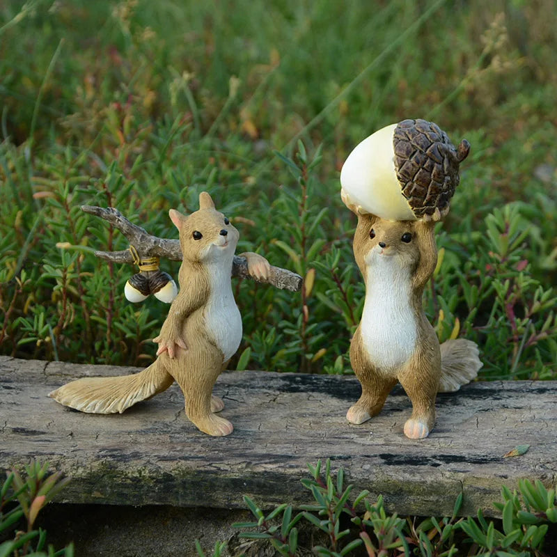 Cute Squirrel Figurine with Heart