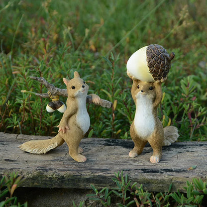 Cute Squirrel Figurine with Heart