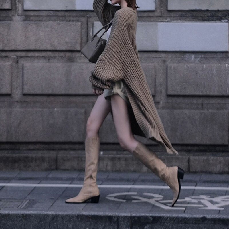 Oversized Slouchy Winter Sweater Coat