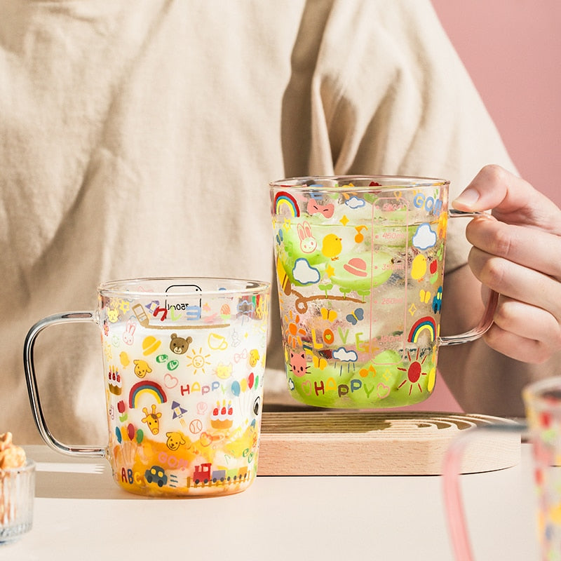 Colorful Measuring Glass Cup