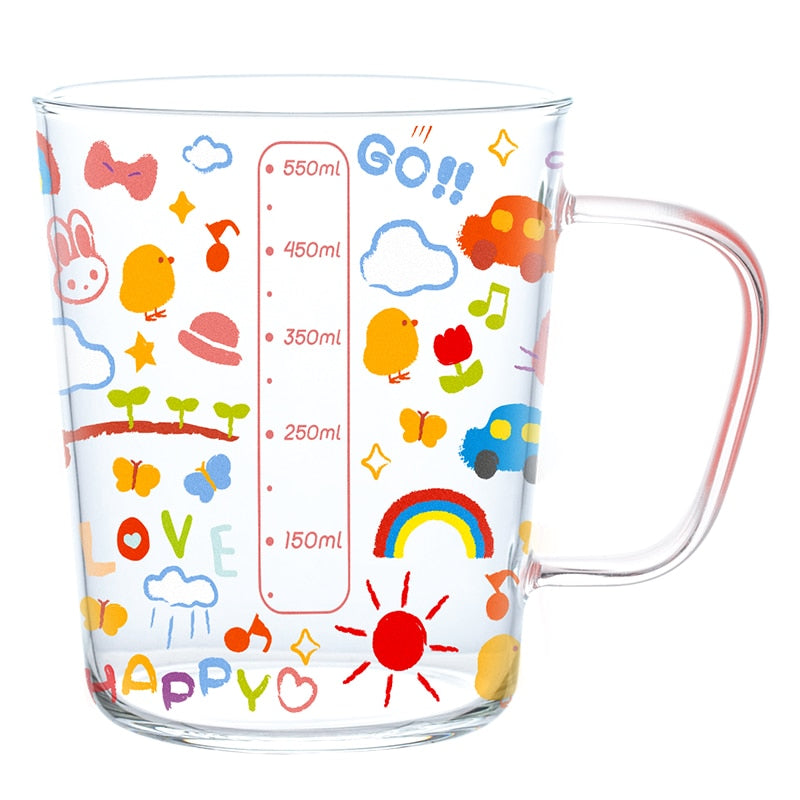 Colorful Measuring Glass Cup