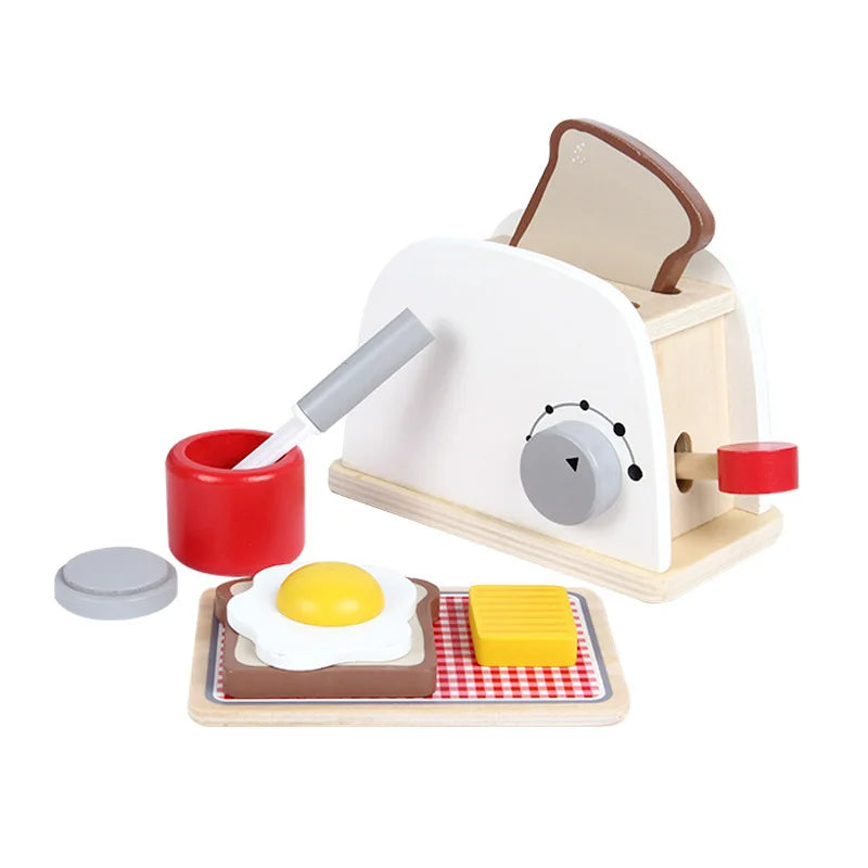 Deluxe Wooden Play Kitchen Set